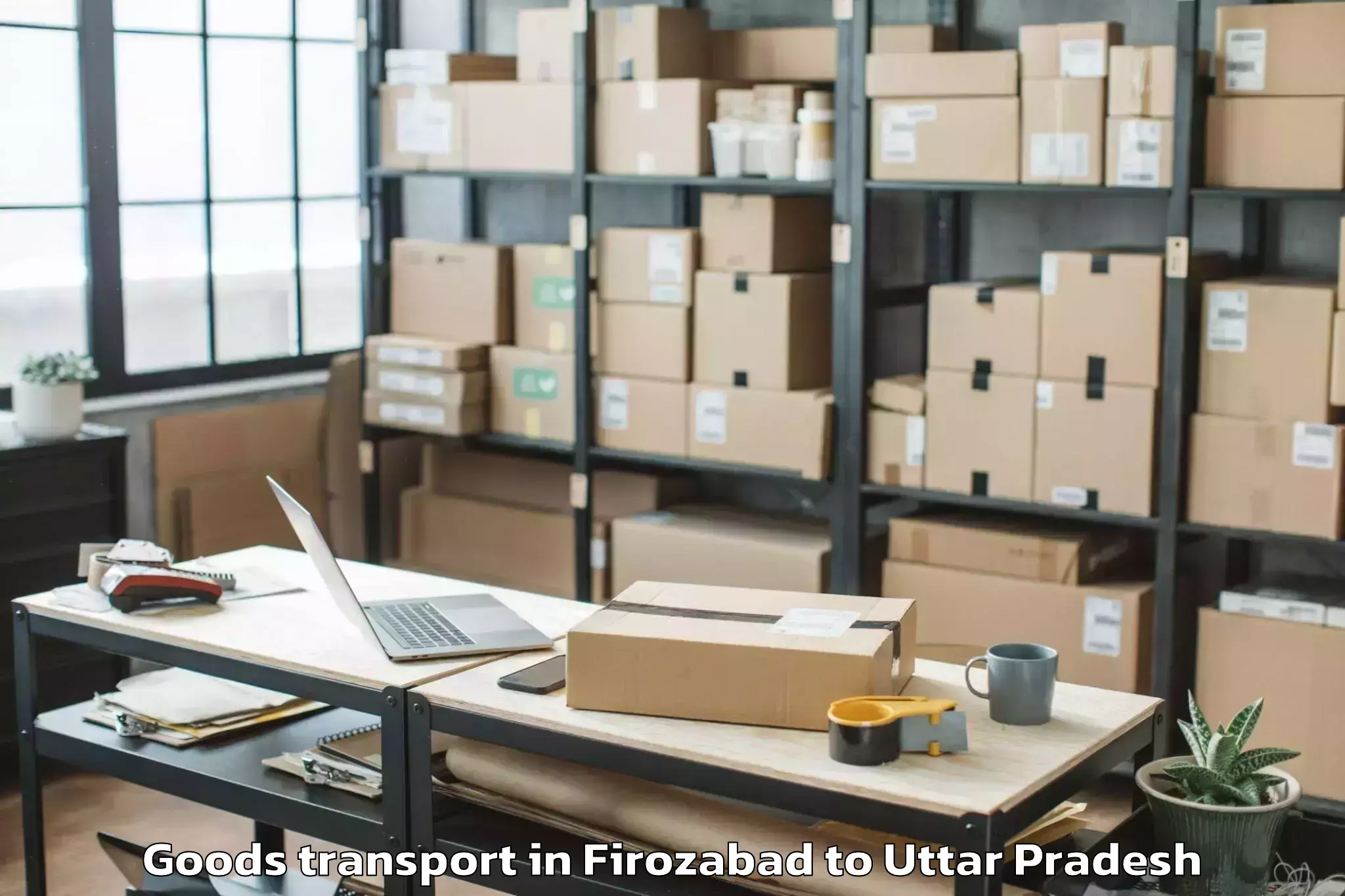 Firozabad to Shahganj Goods Transport Booking